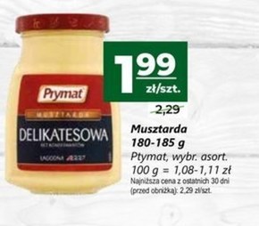 Prymat Musztarda delikatesowa 185 g niska cena