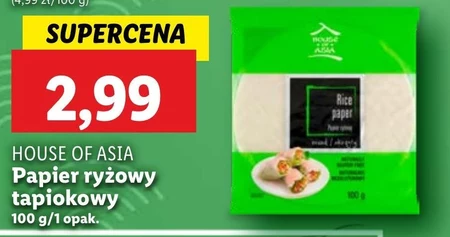 House of Asia Papier ryżowy okrągły 100 g