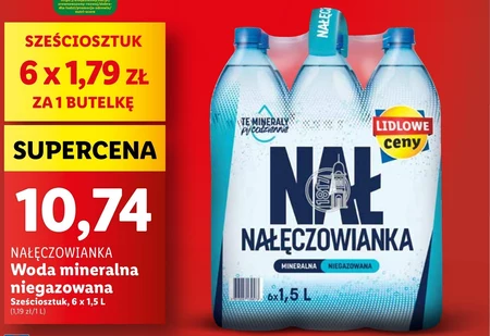 Nałęczowianka Naturalna woda mineralna niegazowana 6 x 1,5 l