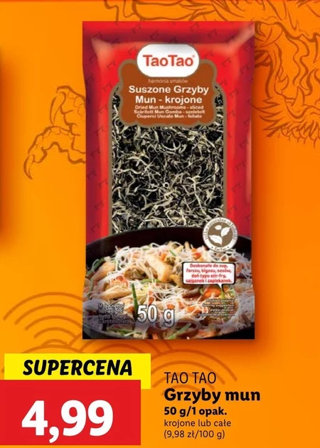 Tao Tao Suszone grzyby Mun 50 g