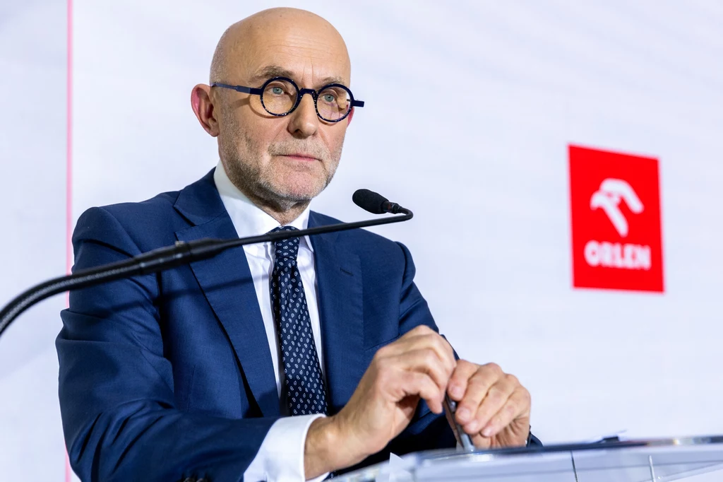 Orlen zaprezentował aktualizację strategii do 2035 r. Na zdj. prezes zarządu Orlenu Ireneusz Fąfara