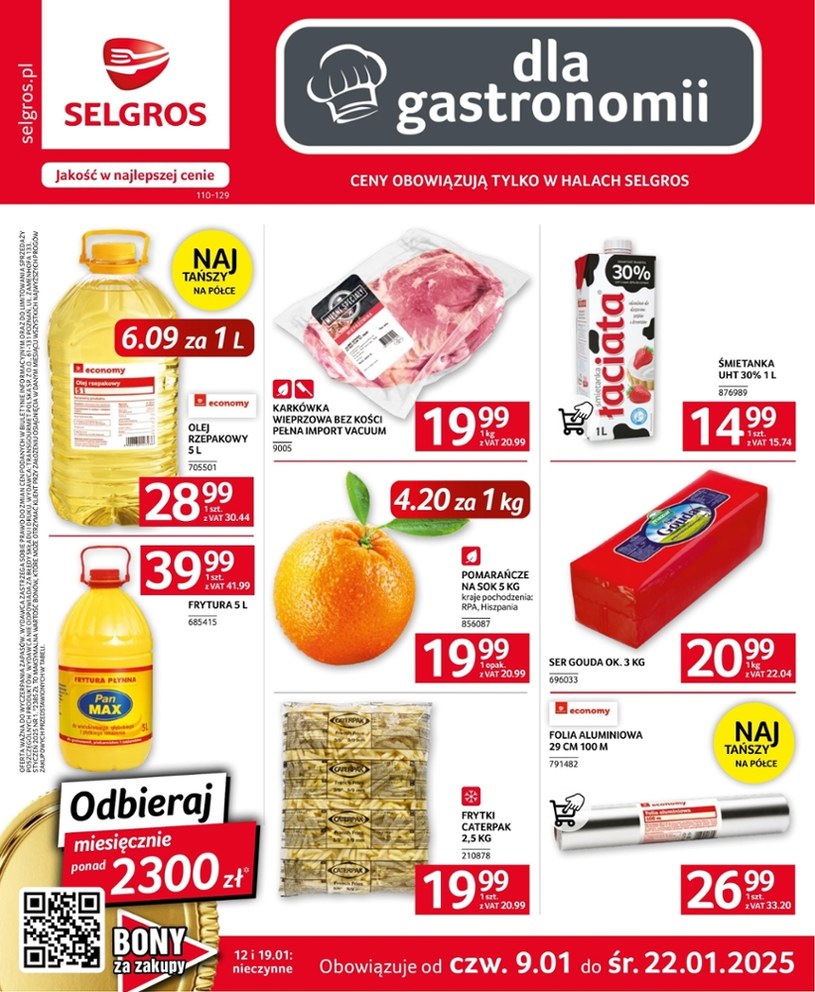 Gazetka: Oferta gastronomiczna w Selgros (bez alkoholu)  - strona 1