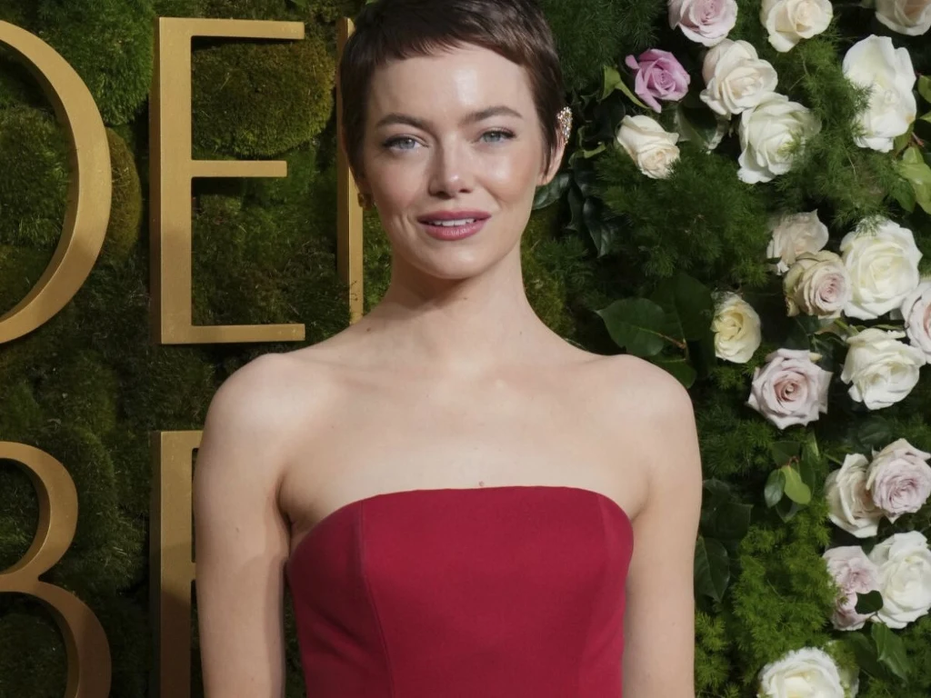 Złote Globy 2025. Emma Stone zaskoczyła fryzurą