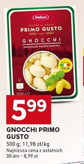 Melissa Primo Gusto Gnocchi oryginalne włoskie kopytka 500 g niska cena