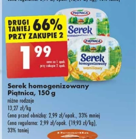 Piątnica Serek homogenizowany waniliowy 150 g