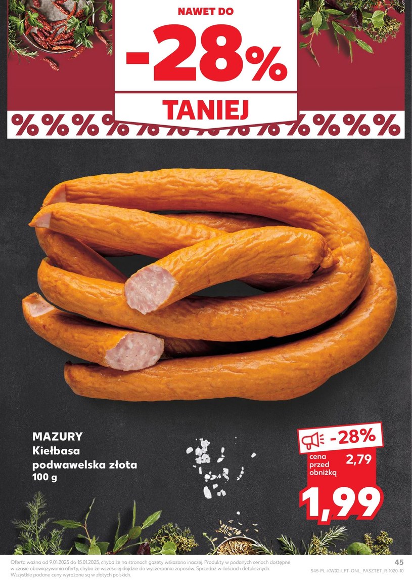 Gazetka: Superceny na start nowego roku - Kaufland - strona 45