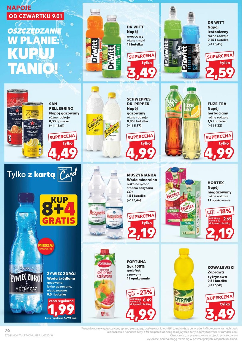 Gazetka: Superceny na start nowego roku - Kaufland - strona 76