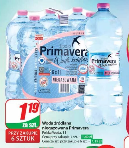 Primavera Woda źródlana niegazowana 1 l