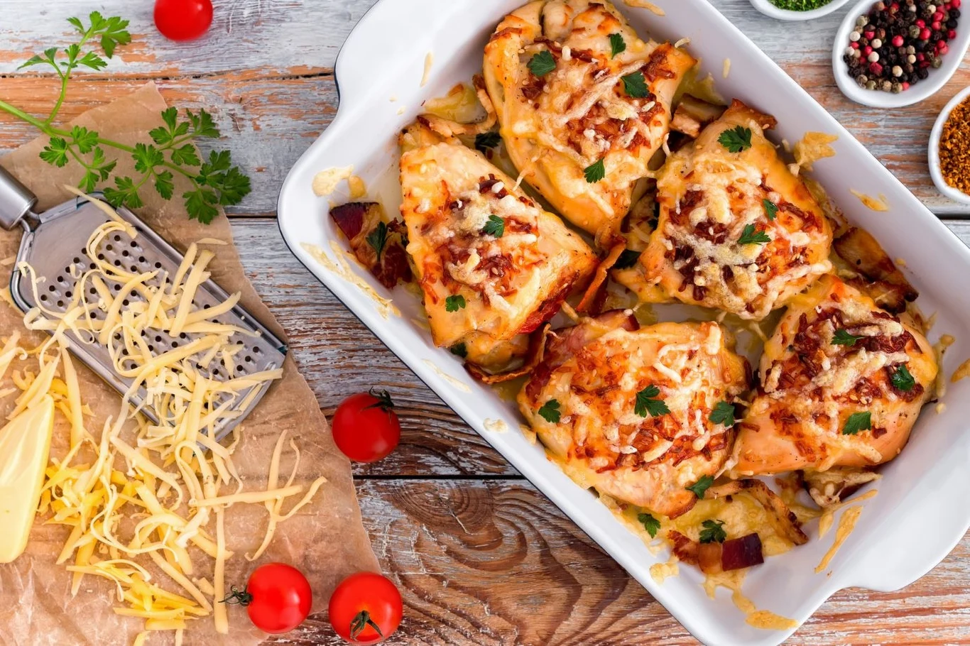 Obiad cwanej gospodyni to nic innego, jak dobrze doprawiony kurczak z dodatkami Obiad cwanej gospodyni to nic innego, jak dobrze doprawiony kurczak z dodatkami