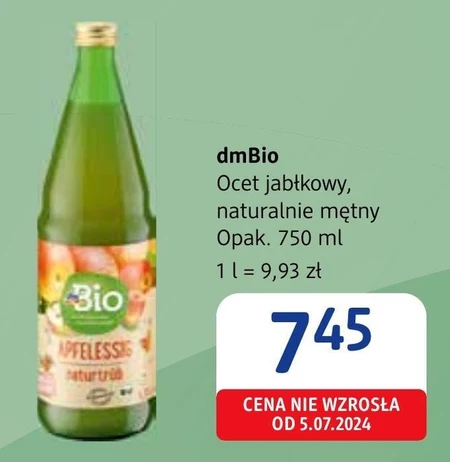 Ocet jabłkowy DmBio