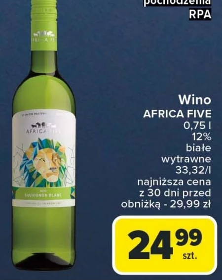 Wino wytrawne Białe