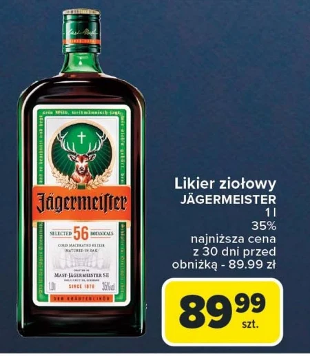 Jägermeister Likier ziołowy 1 l