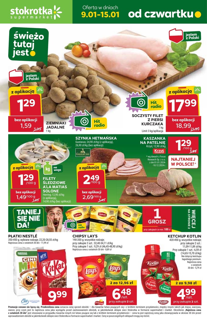 Gazetka promocyjna Stokrotka Supermarket - ważna od 09. 01. 2025 do 15. 01. 2025