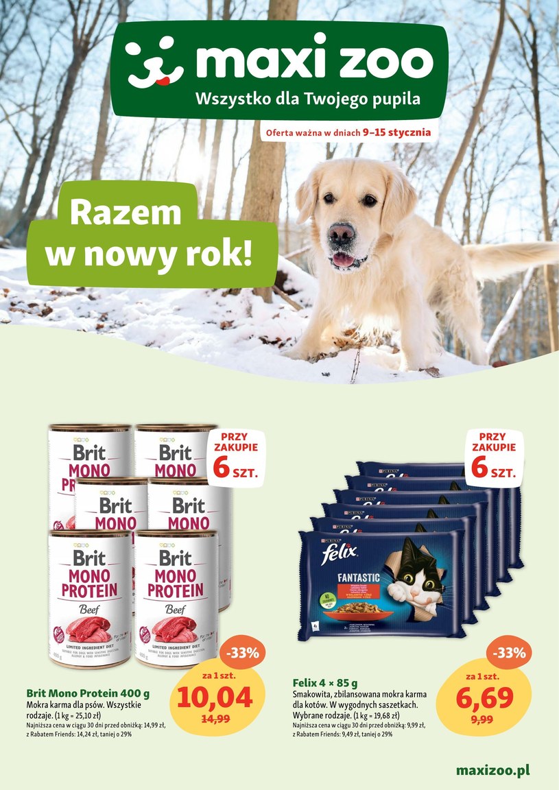 Gazetka promocyjna Maxi Zoo - ważna od 09. 01. 2025 do 15. 01. 2025