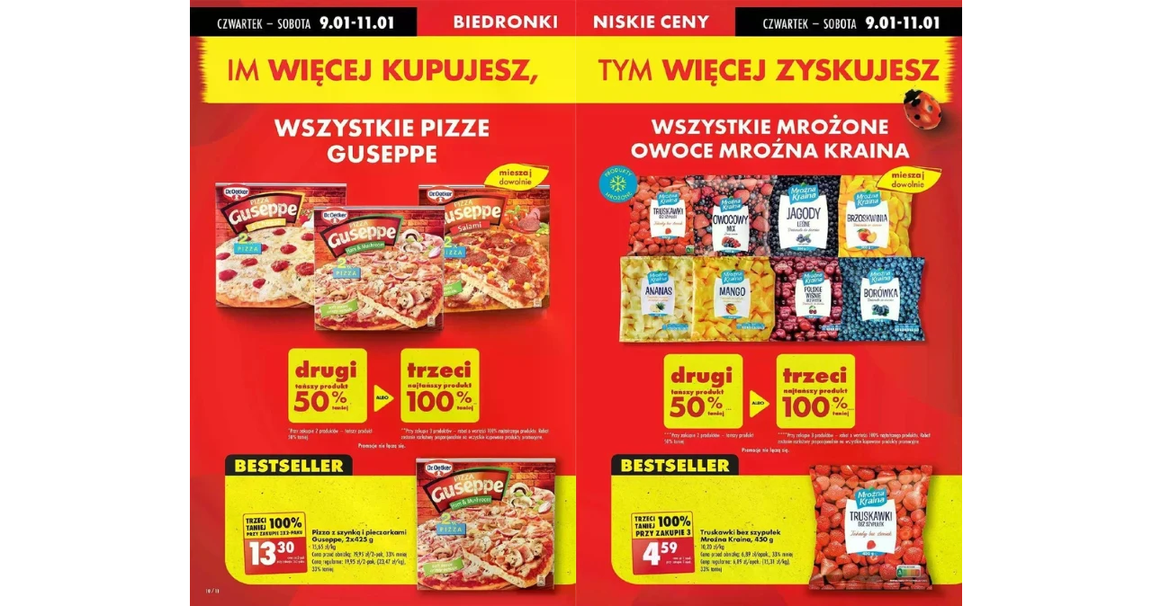 Szaleństwo w Biedronce! Nawet 100% rabatu na Twoje ulubione produkty!