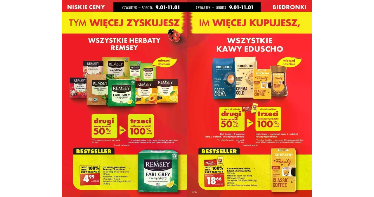 Szaleństwo w Biedronce! Nawet 100% rabatu na Twoje ulubione produkty!