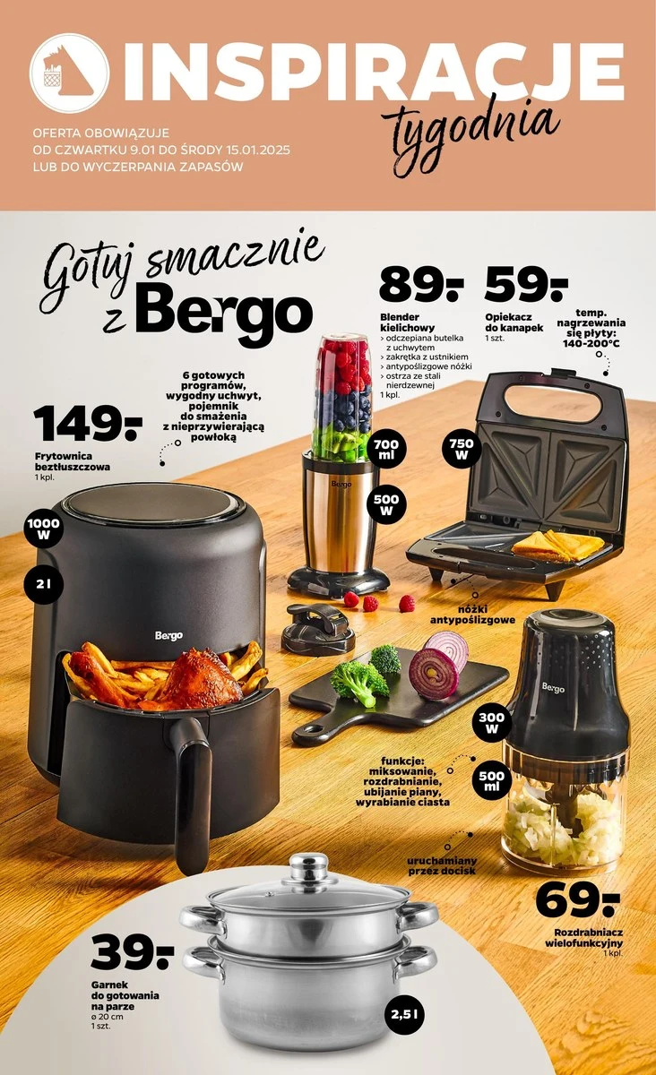 Dlaczego warto wybrać frytkownicę beztłuszczową Bergo?