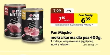 Корм для собак Pan Mięsko