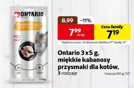 Przysmak dla kota Ontario