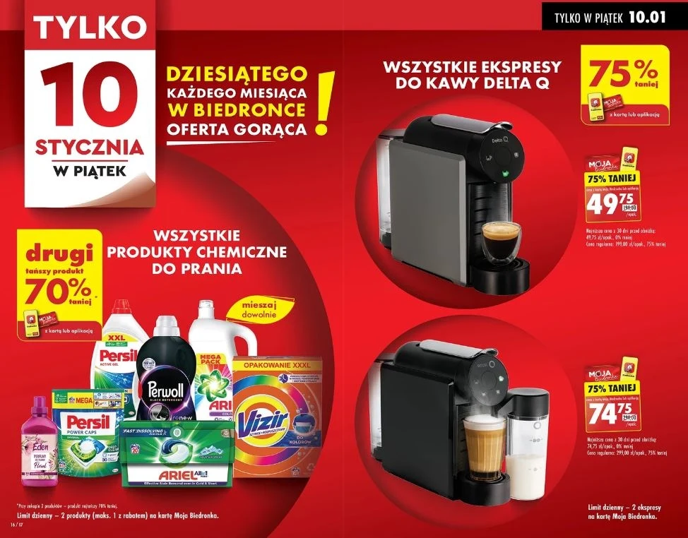 Biedronka oferuje hitowe rabaty na ekspresy do kawy!