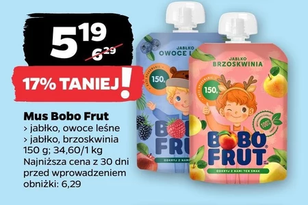 Bobo Frut Deserek jabłko brzoskwinia 150 g