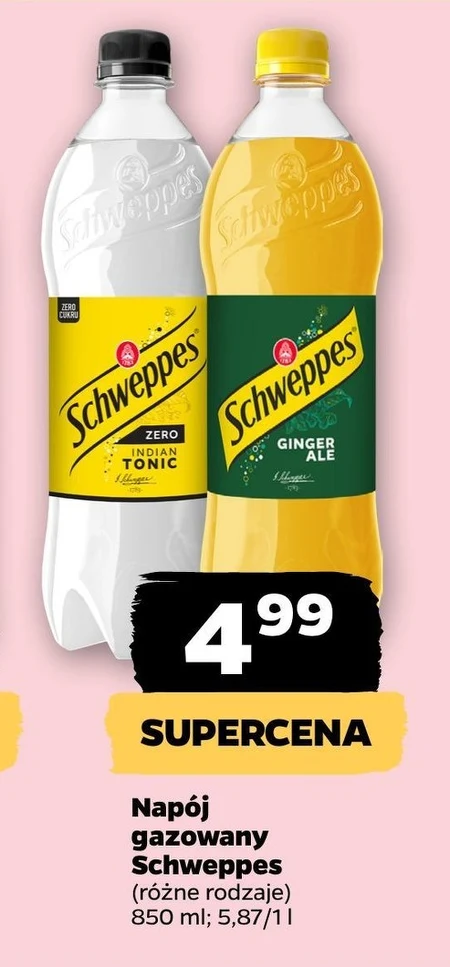 Schweppes Ginger Ale Napój gazowany 0,85 l