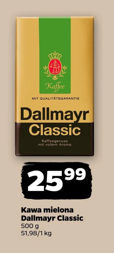 Dallmayr Classic Kawa mielona 500 g