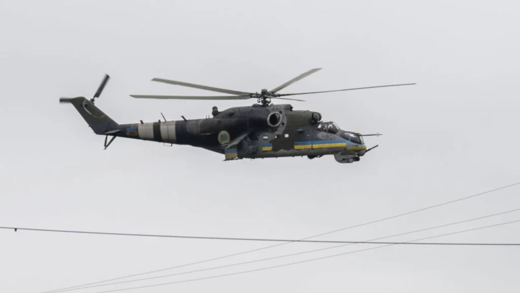 Śmigłowce Mi-24 wyruszyły polować na Rosjan. Wszystko nagrano