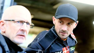 Leon Madsen z tunerem Brianem Kargerem.