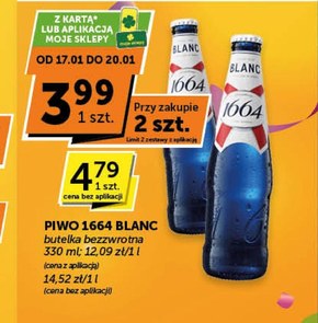 Kronenbourg 1664 Blanc Piwo białe aromatyzowane 330 ml niska cena