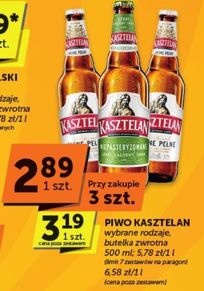 Piwo Kasztelan niska cena