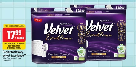 Velvet Excellence Premium Comfort Papier toaletowy 9 rolek