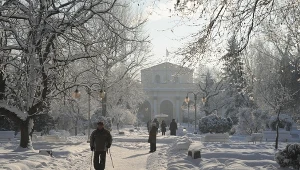 To uzdrowisko zachwyca w zimowej odsłonie. Klimatyczny park zdrojowy, a do tego tężnia