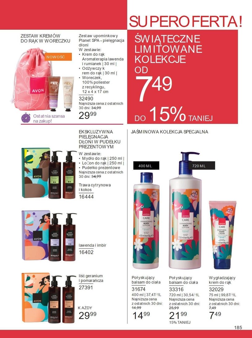 Gazetka: Kupuj z głową i oszczędzaj! - Avon - strona 185