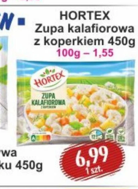 Hortex Zupa kalafiorowa z koperkiem 450 g - promocja PSS Społem ...