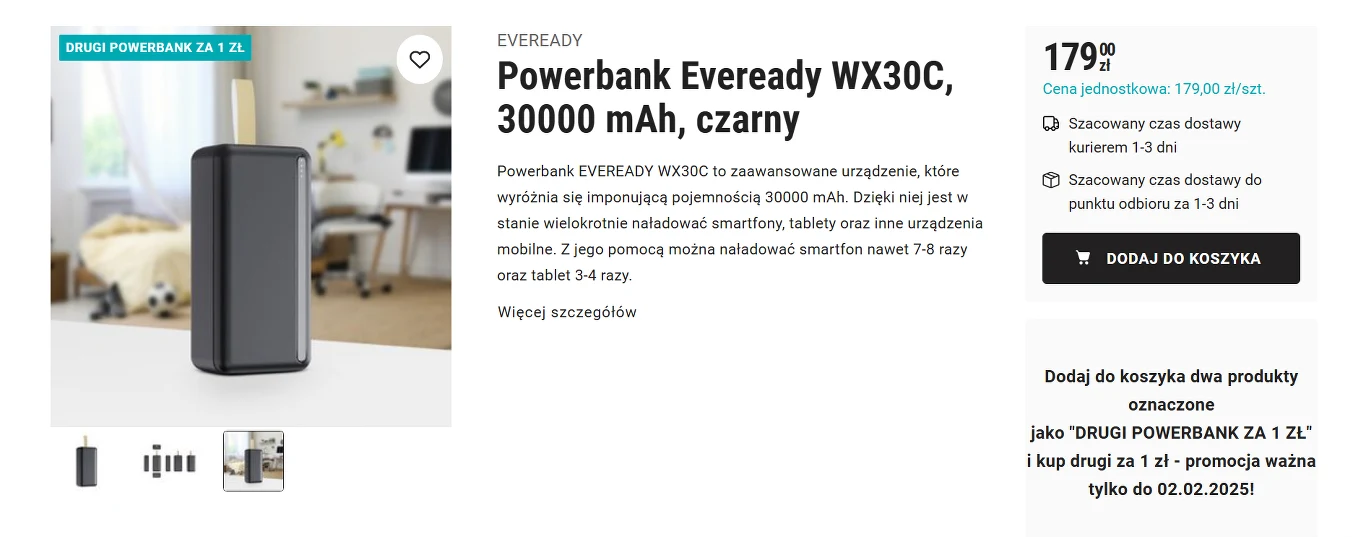Powerbank za złotówkę w Biedronce! Wystarczy spełnić jeden prosty warunek! Powerbank za złotówkę w Biedronce! Wystarczy spełnić jeden prosty warunek!