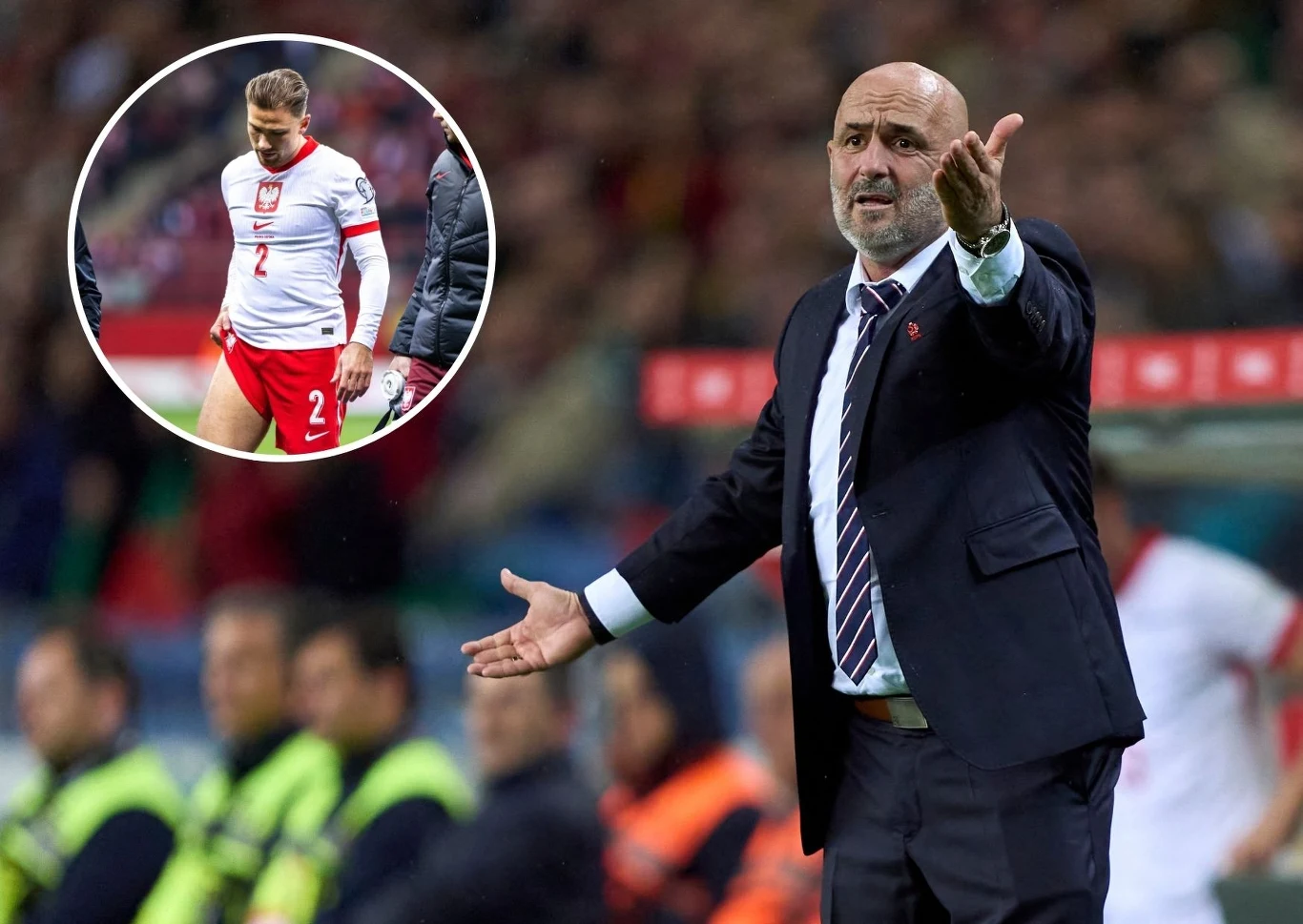 Michał Probierz i Matty Cash (na małym zdjęciu) Michał Probierz i Matty Cash (na małym zdjęciu)