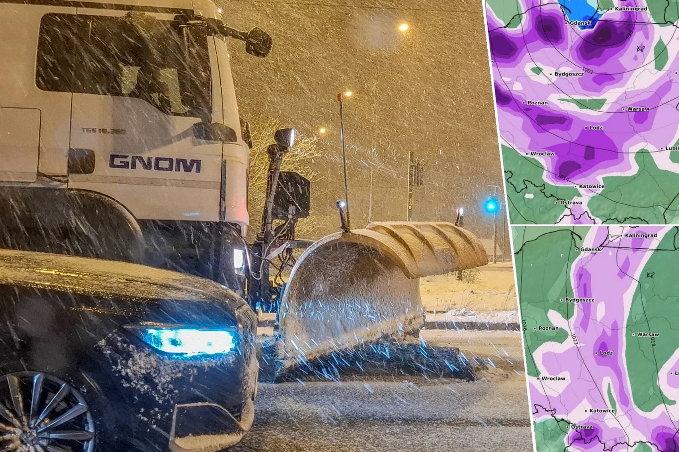 Weekend będzie nieprzyjemny i śnieżny, zwłaszcza w sobotę. Tego dnia opadom śniegu w całym kraju będą towarzyszyć silny wiatr i często ujemne temperatury - wynika z prognozy IMGW Weekend będzie nieprzyjemny i śnieżny, zwłaszcza w sobotę. Tego dnia opadom śniegu w całym kraju będą towarzyszyć silny wiatr i często ujemne temperatury - wynika z prognozy IMGW