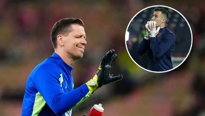 Wojciech Szczęsny i Inaki Pena (na małym zdjęciu)