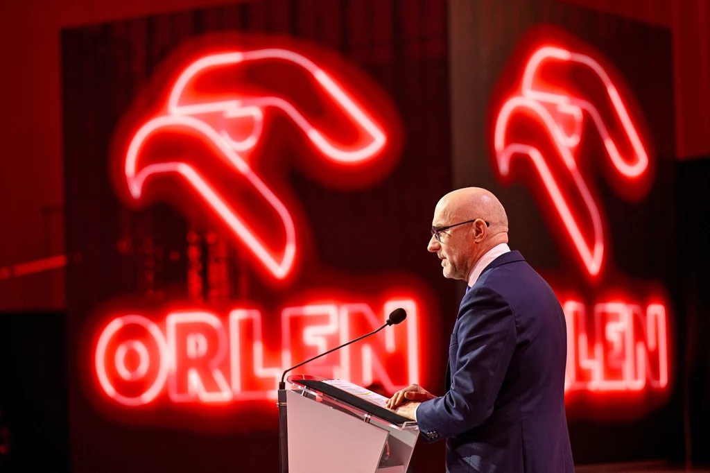 Prezes zarządu Orlenu Ireneusz Fąfara podczas prezentacji strategii Grupy Orlen do 2035 r.
