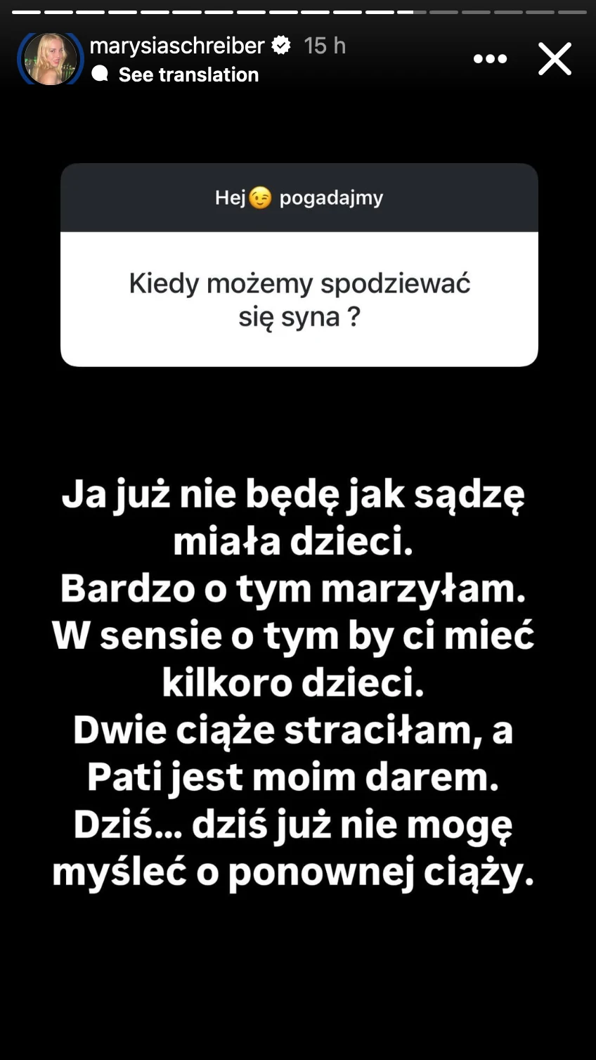 Marianna Schreiber zabrała głos nt. powiększenia rodziny