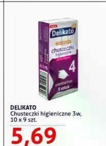 Chusteczki higieniczne Delikato