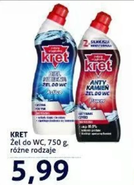 kret Antykamień Power Żel do WC 750 g