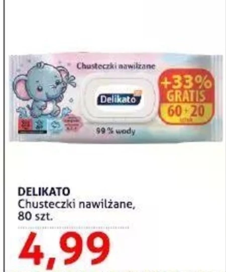 Chusteczki nawilżane Delikato