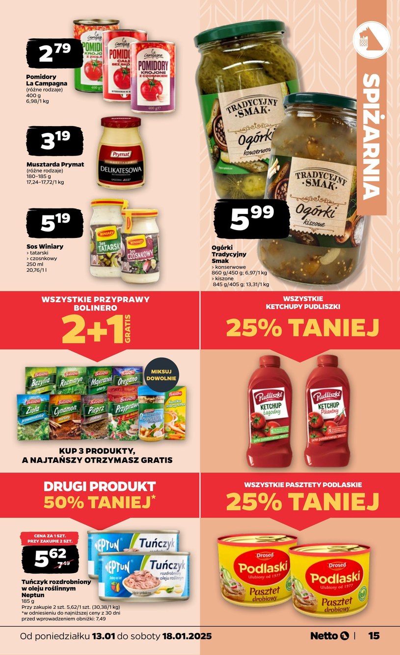 Gazetka: Od poniedziałku w Netto - strona 15