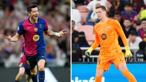 Robert Lewandowski i Wojciech Szczęsny zapisali się w historii Barcelony