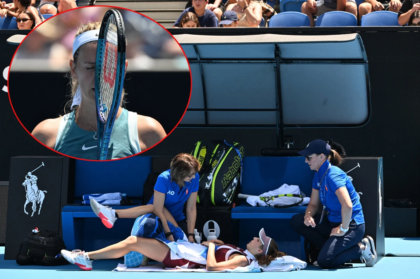 Wiktori Azarenka, dwukrotna mistrzyni AO, pożegnała się z turniejem. Mimo problemów zdrowotnych, które miała Lucia Bronzetti Wiktori Azarenka, dwukrotna mistrzyni AO, pożegnała się z turniejem. Mimo problemów zdrowotnych, które miała Lucia Bronzetti