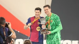 Robert Lewandowski i Wojciech Szczęsny