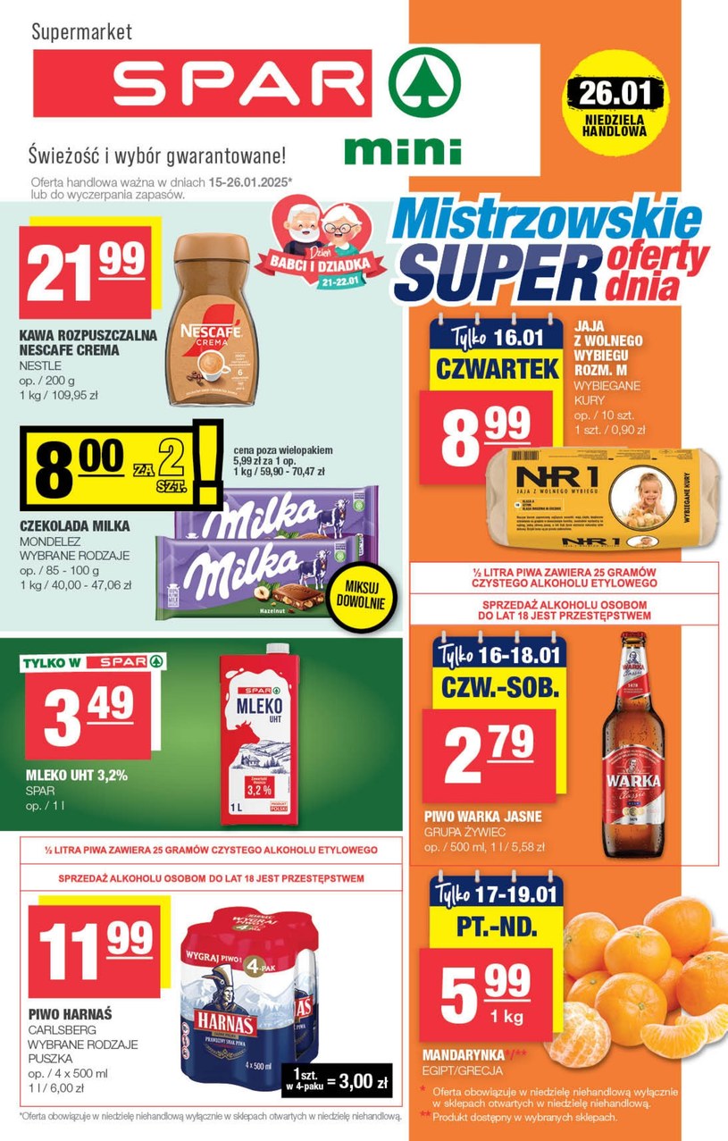 Gazetka promocyjna SPAR mini - ważna od 15. 01. 2025 do 26. 01. 2025