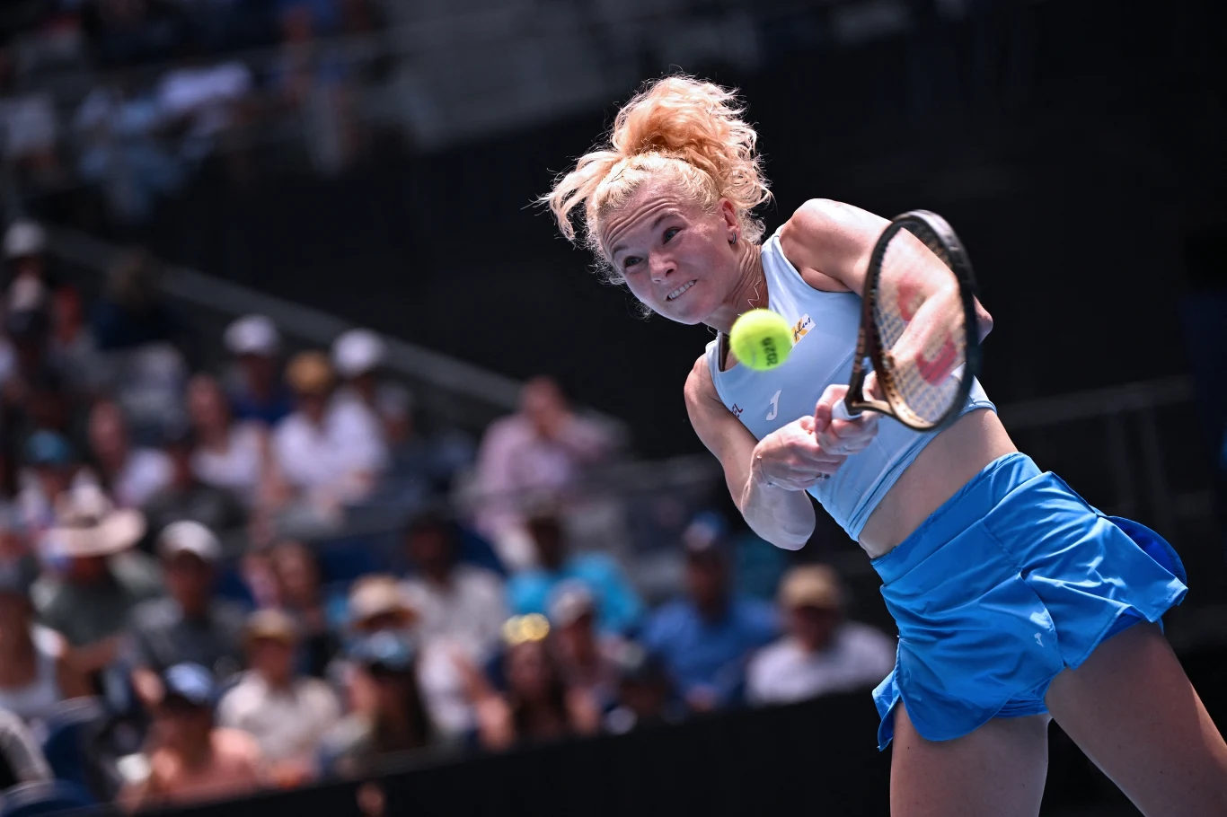 Karolina Siniakova Karolina Siniakova w meczu z Igą Świątek
